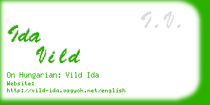 ida vild business card